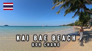 【4K】Kai Bae Beach \u0026 Village Walking Tour on Koh Chang Thailand 🇹🇭