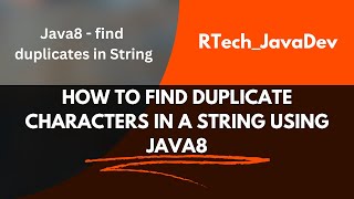 Find duplicate characters in String using Java8 streams