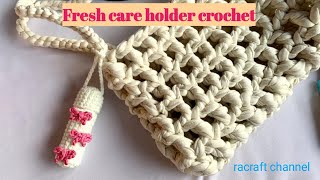 How to crochet Fresh care holder // lip balm holder crochet tutorial //crochet // bag charm tutorial