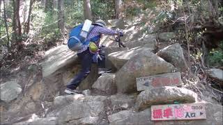 福智山　白糸の滝から急登