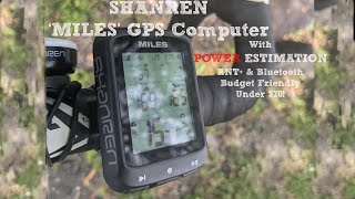 Shanren Miles GPS Cycling Computer : Budget Bike Computer with POWER Estimates