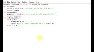 Python program to calculate wages of workers