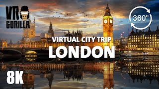 London, United Kingdom Guided Tour in 360 VR - Virtual City Trip - 8K 360 Video (short)