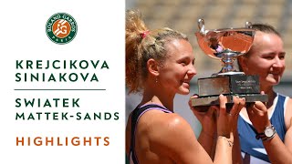 B.Krejcikova/K. Siniakova vs I.Swiatek/B.Mattek-Sands - Final Highlights I Roland-Garros 2021