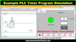 Tia Portal - Example PLC Timer Program Simulation