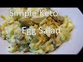 Simple Egg Salad - With Pickles, MCT Oil and Mayonnaise - KetoKookin'