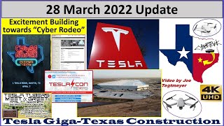 Tesla Gigafactory Texas 28 March 2022 Cyber Truck & Model Y Factory Construction Update (07:45AM)