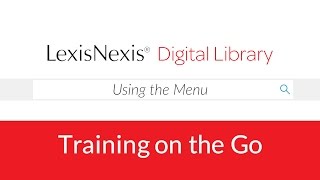 Using the Menu on Digital Library - Show Me How Video Series