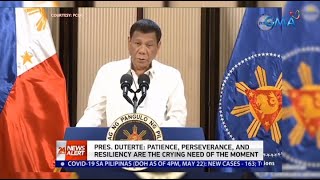 24 Oras News Alert: Lahat ay makakatanggap ng gamot sa COVID-19 —Pangulong Duterte