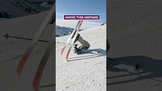 Making this mistake so you don’t have to! Love George ✌🏼#ski #skiing #skier