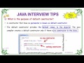 what is the purpose of default constructor in java   core java interview   wikitechy com