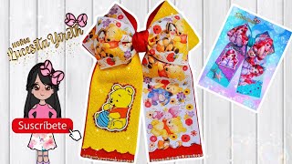 Moño Básico de Colitas con listón de 7.5/3  #hairbows #lazos #moños #tutorial #facil