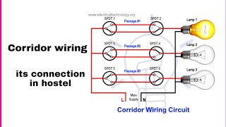 corridor wiring diagram ❗Corridor wiring practical ❗
