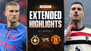 FCSB vs. Man. United: Extended Highlights | UEL League Phase MD 8 | CBS Sports Golazo - Europe