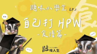 【鼯味小學堂】淺談蜜袋鼯食譜！自己打HPW食譜！馬麻為什麼不打食譜了？－ㄋㄟㄇㄨ嘟的鼯味人生