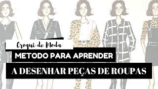 Como desenhar peças de roupas | Desenho de moda passo a passo @TathianeVargas