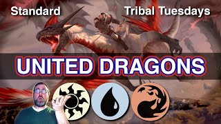 Is JESKAI DRAGONS good now??? 🔴⚪🔵 Ranked Standard | Tribal Tuesdays | Arena MTG Gaming