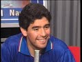 Maradona: intervista dopo Italia-Argentina Mondiale 1990