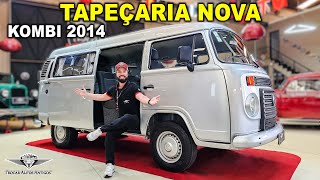 TAPEÇARIA para KOMBI! Interior LUXUOSO, ar-condicionado,  cortinas, geladeira e MUITO MAIS!