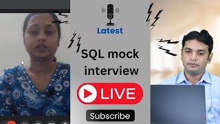 sql mock interview for freshers || SQL Mock Interview Live  || SQL Interview Training | SQL Tutorial