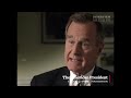 George H.W. Bush Interview Reflections on His Life & Presidency