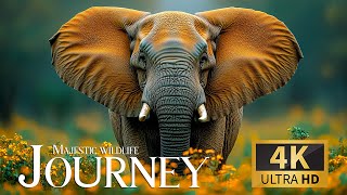 Savannah Flora and Fauna 4K 🐾 Majestic Wildlife Journey with Smooth Piano Tunes 🎵