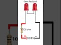 5mm red led s 2 100 ohm resistor dc5v shorts