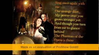 The phantom of the opera(Sarah Brightman and Antonio Banderas) lyrics