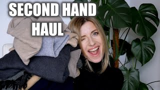 SECOND HAND HAUL Mierzymy│Swetry kaszmirowe i wełniane│Semika