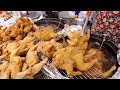 Delicious Traditional Market Fried Whole Chicken, Dakgangjeong | Korean Street food