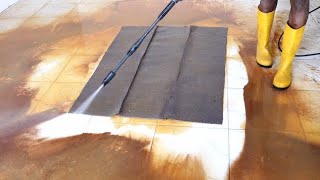 Flooded house- dirtiest carpet-cleaning satisfying rug cleaning ASMR