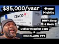 KENCO GROUP is paying $85k+ to deliver hospital supplies and install TV’s 🤔💰 #Trucking