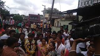 Army retirement welcome rally in village with family