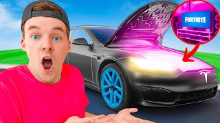 I Built A Secret Gaming Room In A Tesla To Hide From My Girlfriend!!