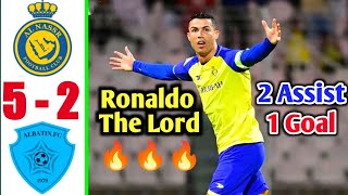 Al Nassr VS Al Batin 5-2 - Ronaldo Assist And Goal - All Goals & Highlights Today HD