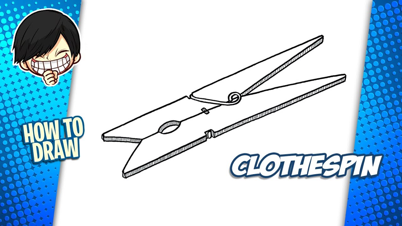 How To Draw Clothespins