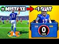 99 MAXED OUT Josh Allen, But Every Mistake = -1 STAT!