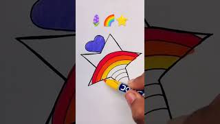 Satisfying creative Art 🪻🌈⭐#trending#art #satisfying #ytshorts #viralvideo #shorts