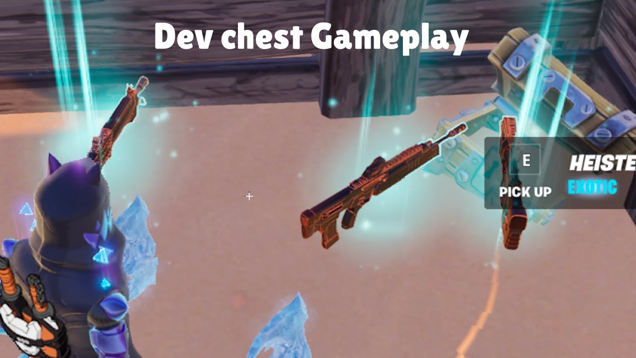 Fortnite Getting The Dev Chest Youtube