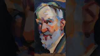 Painting a portrait in gouache #shorts #painting