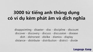 《721 - 740》3000 từ tiếng Anh thông dụng nhất có ví dụ kèm phát âm và dịch nghĩa