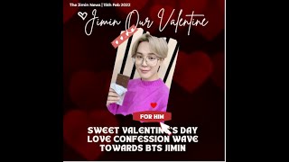 150222 방탄소년단지민 Jimin Dose - Sweet Valentine's Day love confession wave to Jimin..JiminOurValentine♥