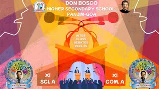 Don Bosco HSS Panjim held their Inter class Debates 2024-25-5th Debate between XI Sci A v/s XI Com A