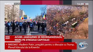 Acum: Manifestații și proteste, jandarmii și polițiștii în alertă