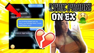 Texting my EX GIRLFRIEND with song lyrics | (GONE WRONG 2020)