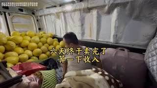 六天把一车柚子卖完了，算一下净收入是多少。