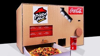 DIY How to Make Pizza Hut and Coca Cola Vending Machine