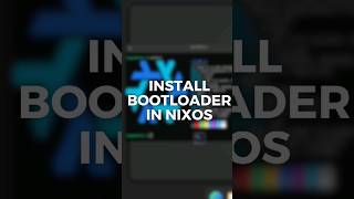 Install Bootloader in NixOS #linux #install #nixos