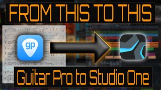 Guitar Pro MIDI To Studio One - MY WORKFLOW FOR CREATING MY SONGS (80's Hair Metal Content)