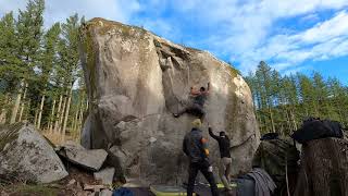 Climax Control (Ryan's Problem) - V6 | Zeke's Boulder/Camp Serene | Goldbar, WA